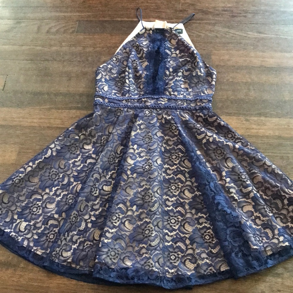 XS dress for teen blue lace - perfect